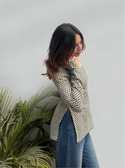 Sargam Boat Neck Kurti by Evara