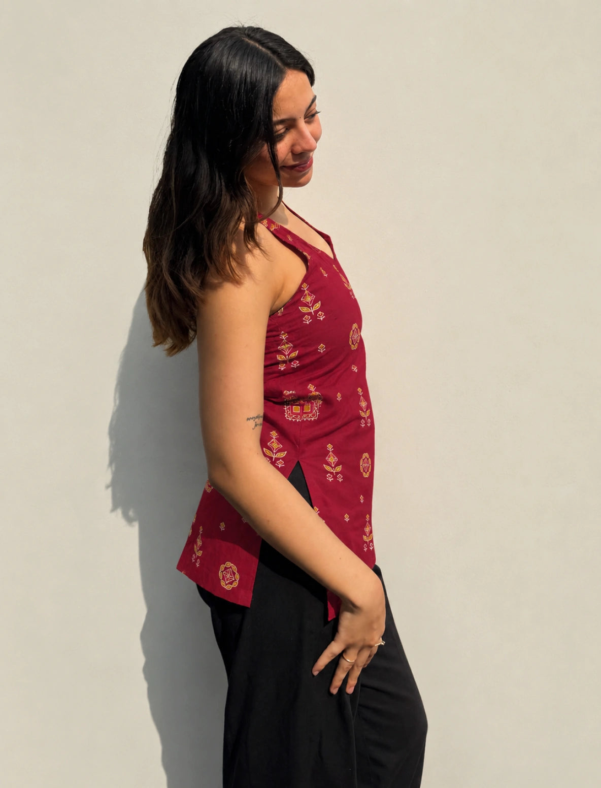 Avira Halter Neck Kurti