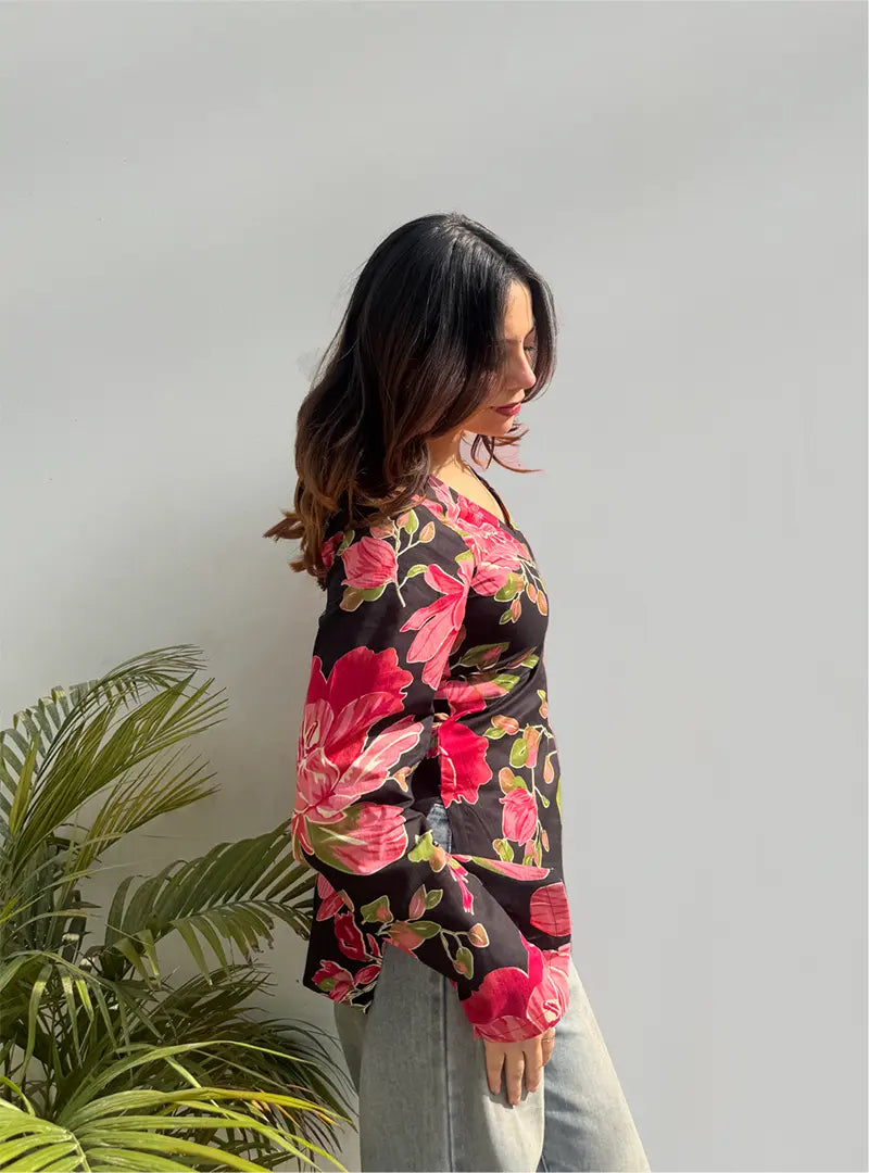 Aaliya Bell Sleeves Kurti by Evara