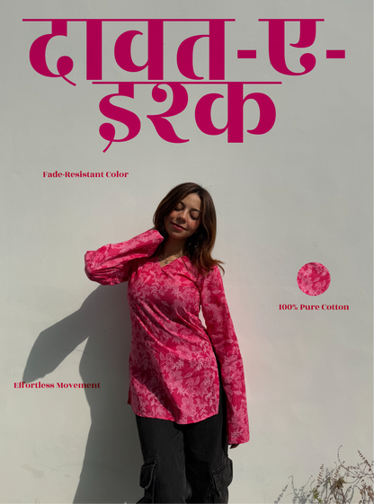 Daawat-e-Ishq Bell Sleeves Kurti by Evara