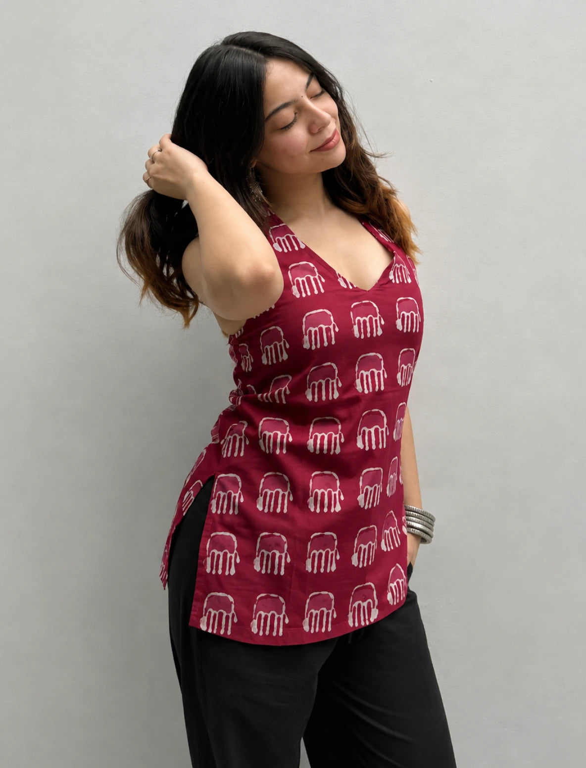 Swara Halter Neck Kurti
