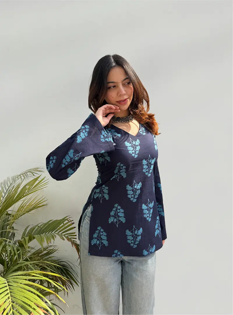 Mirza Bell Sleeves Kurti by Evara