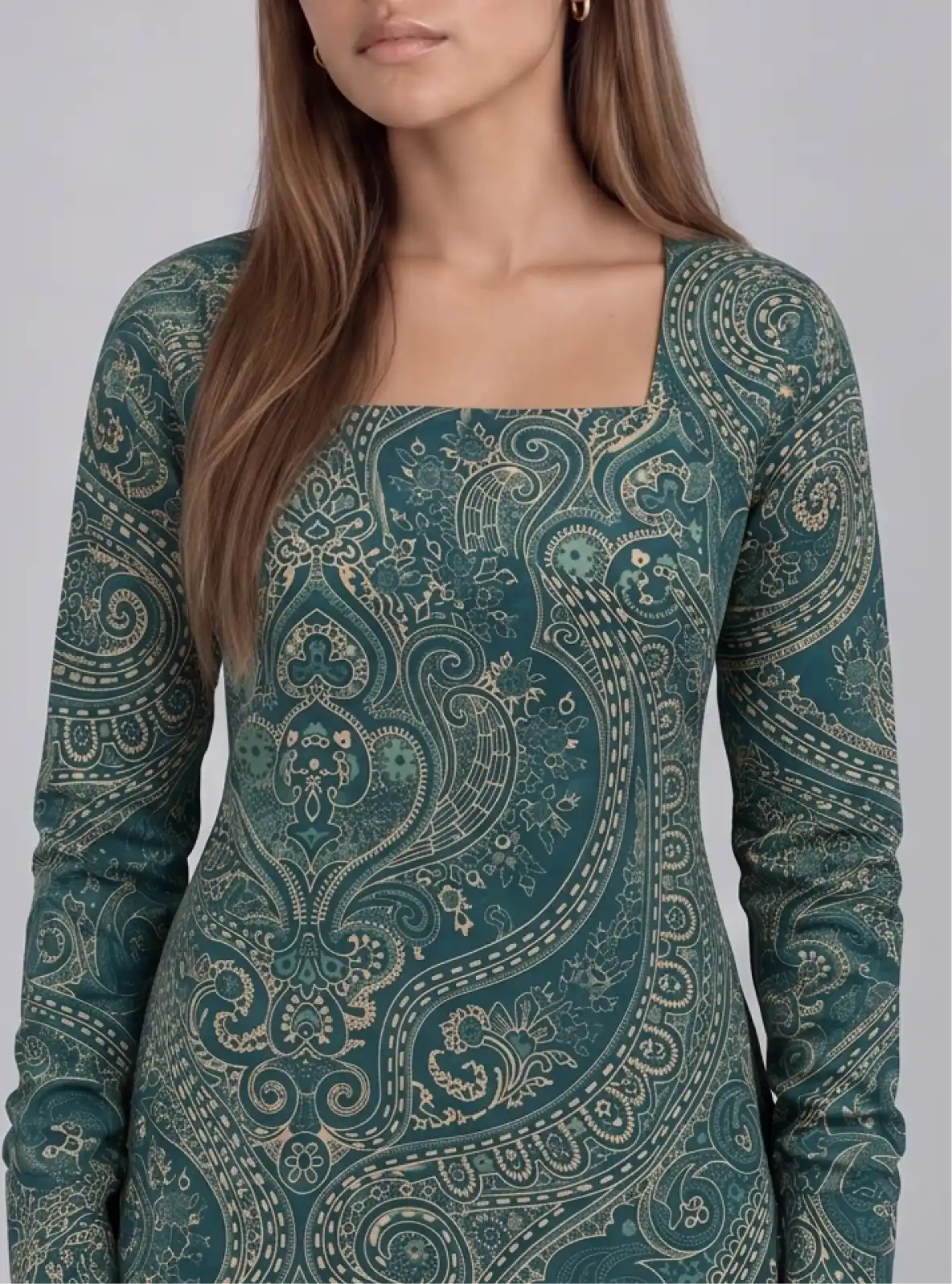 Sajda Square Neck Kurti