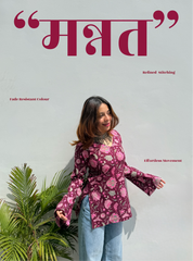Mannat Bell Sleeves Kurti by Evara