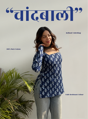 Chandbali Square Neck Kurti by Evara