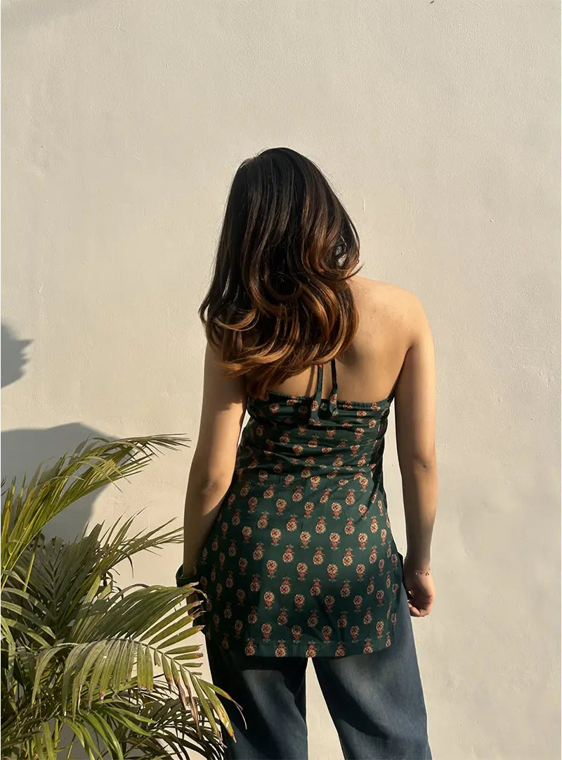 Ishq Halter Neck Kurti by Evara
