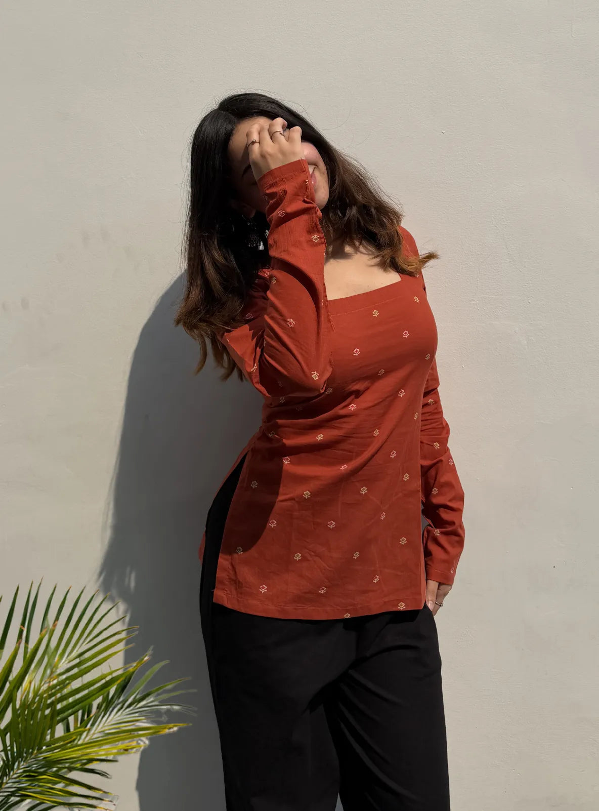 Prajakta Corset Back Full Sleeves Kurti