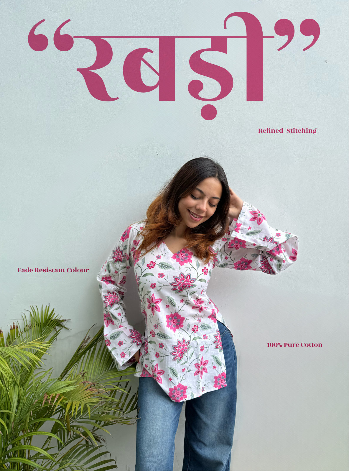 Rabri Bell Sleeves Kurti by Evara