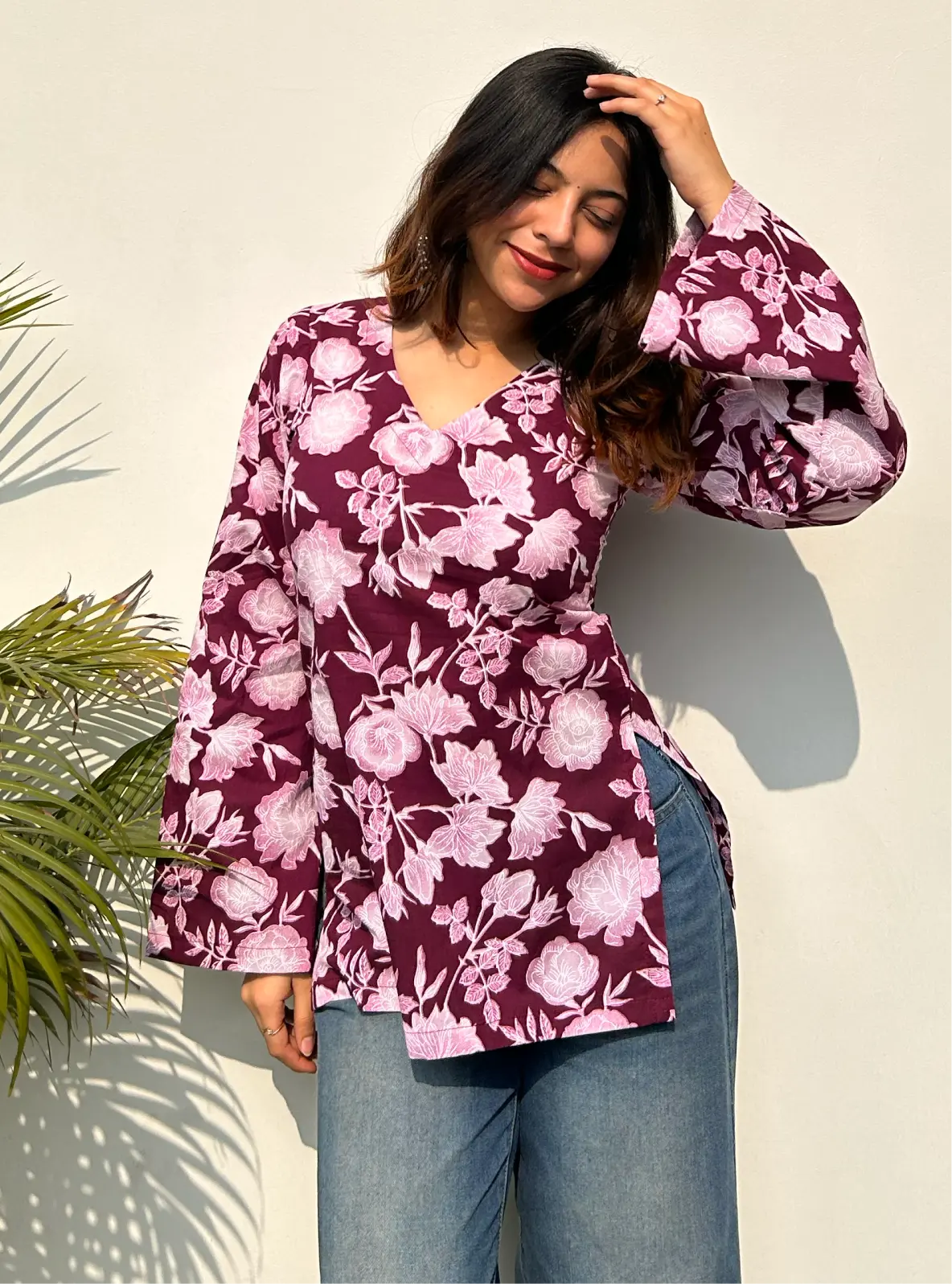 Roohdaari Bell Sleeves Kurti