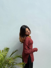 Laal Ishq Straight Sleeves Kurti by Evara