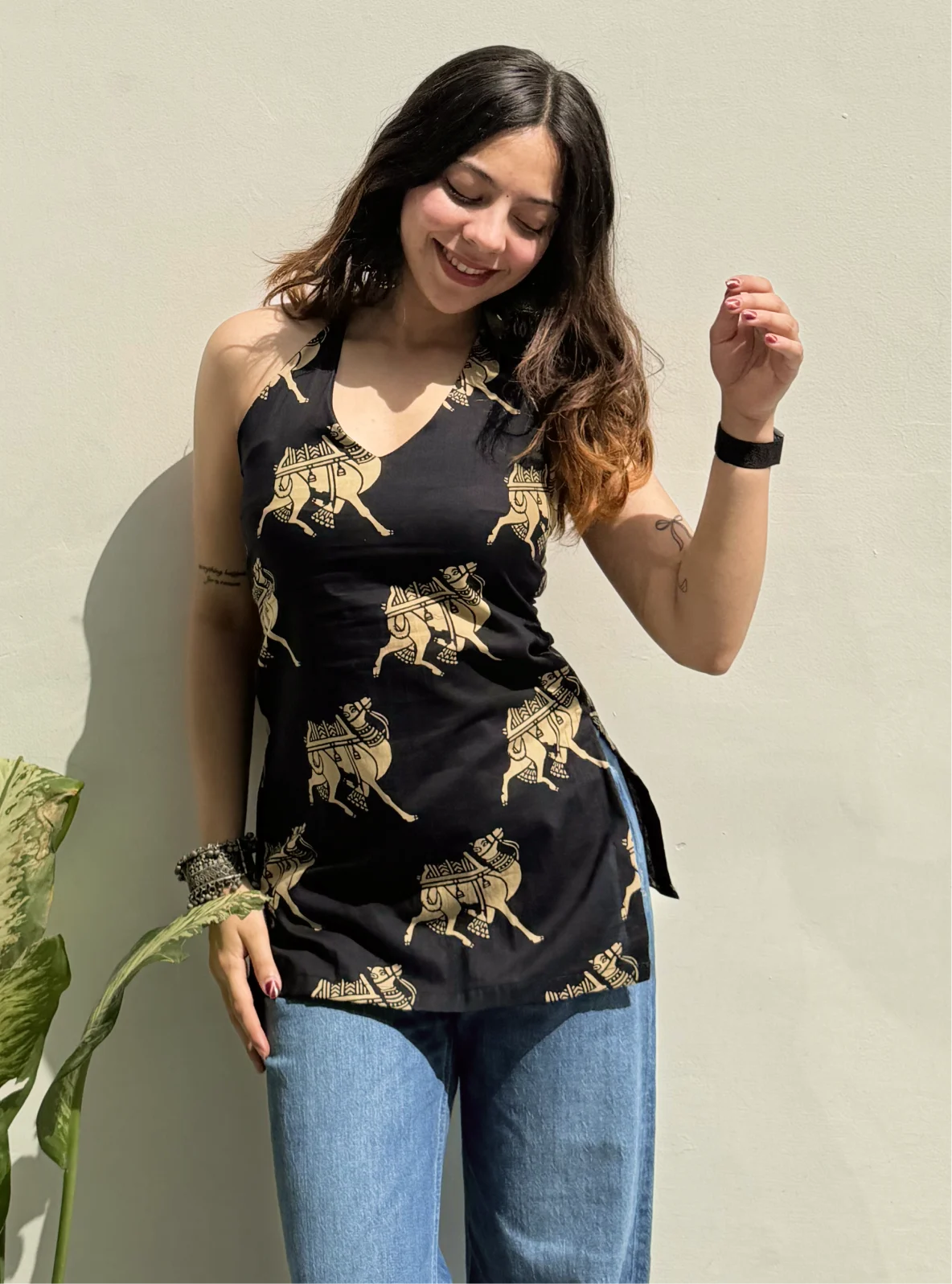 Sofiya Halter Neck Kurti
