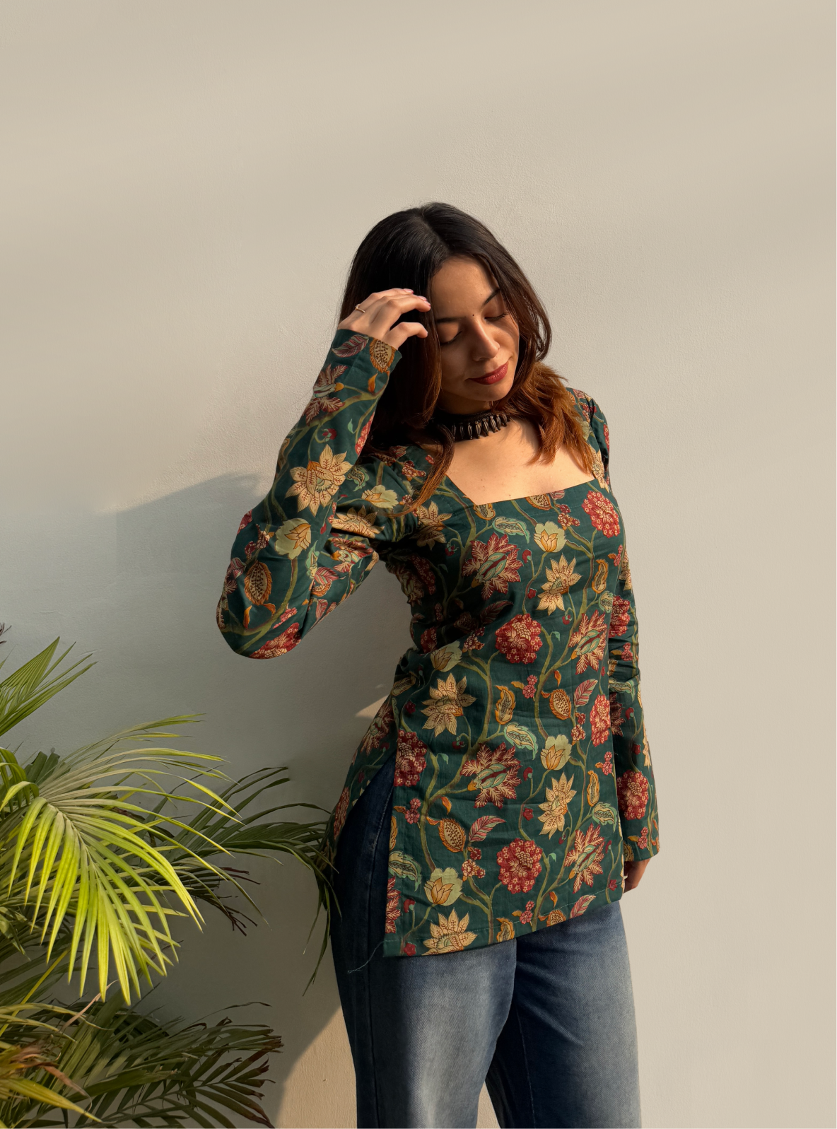 Khwahish Square Neck Kurti by Evara