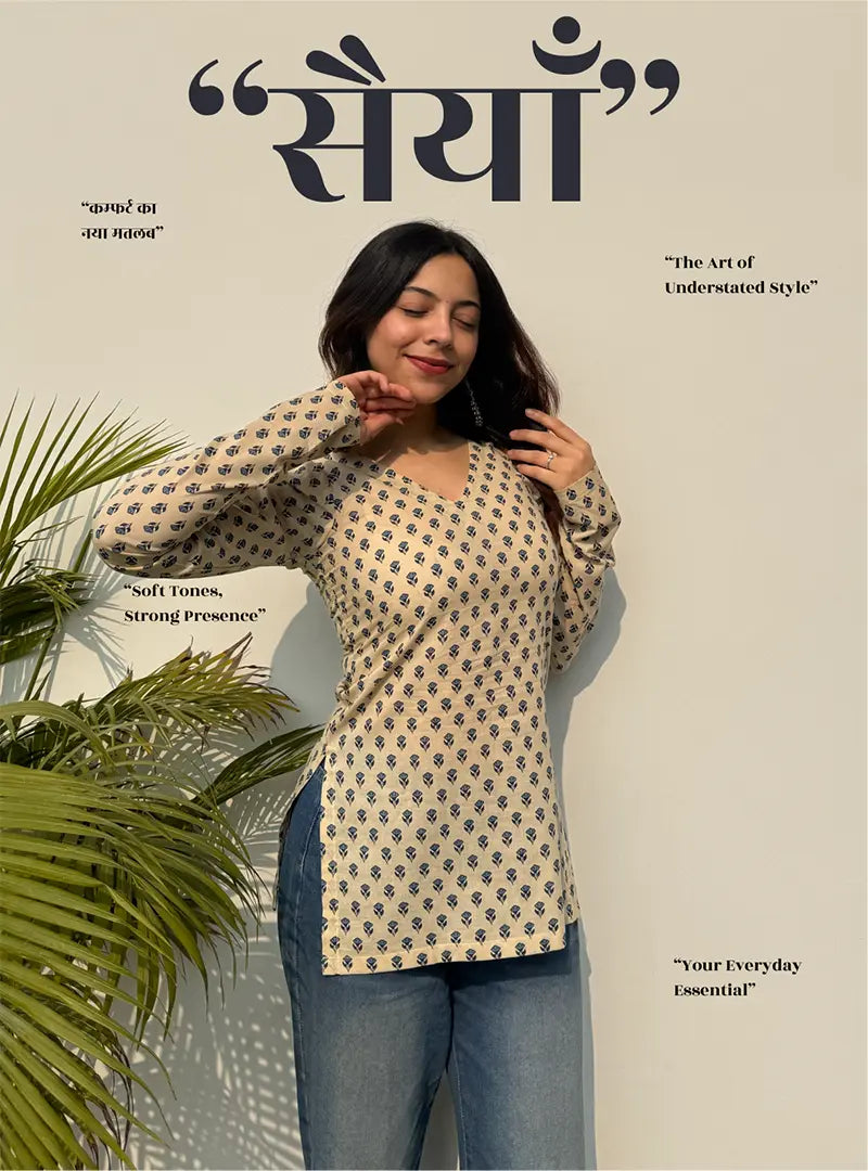 Saiyyan Straight Sleeves Kurti