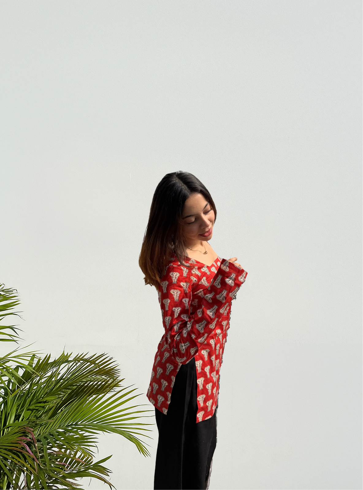 Adaa-e-Ruby Square Neck Kurti by Evara