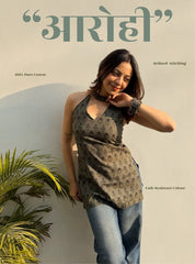 Aarohi Halter Neck Kurti by Evara