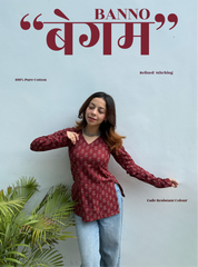Banno Begum Straight Sleeves Kurti by Evara