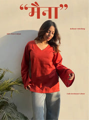 Maina Bell Sleeves Kurti by Evara