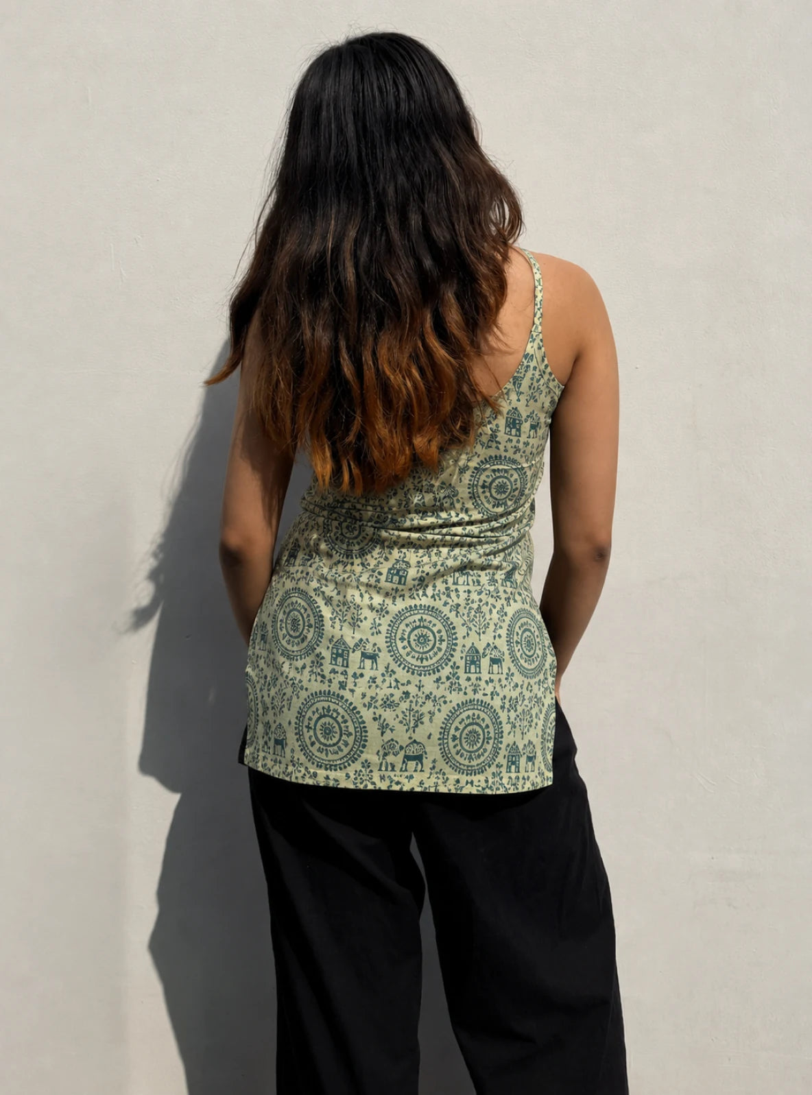 Bindu Short Sleeveless Kurti