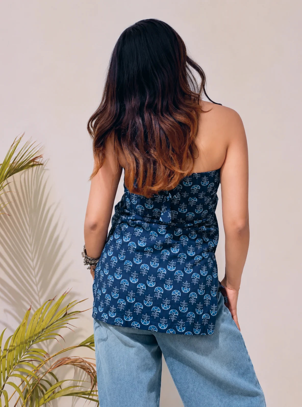 Aabroo Halter Neck Kurti