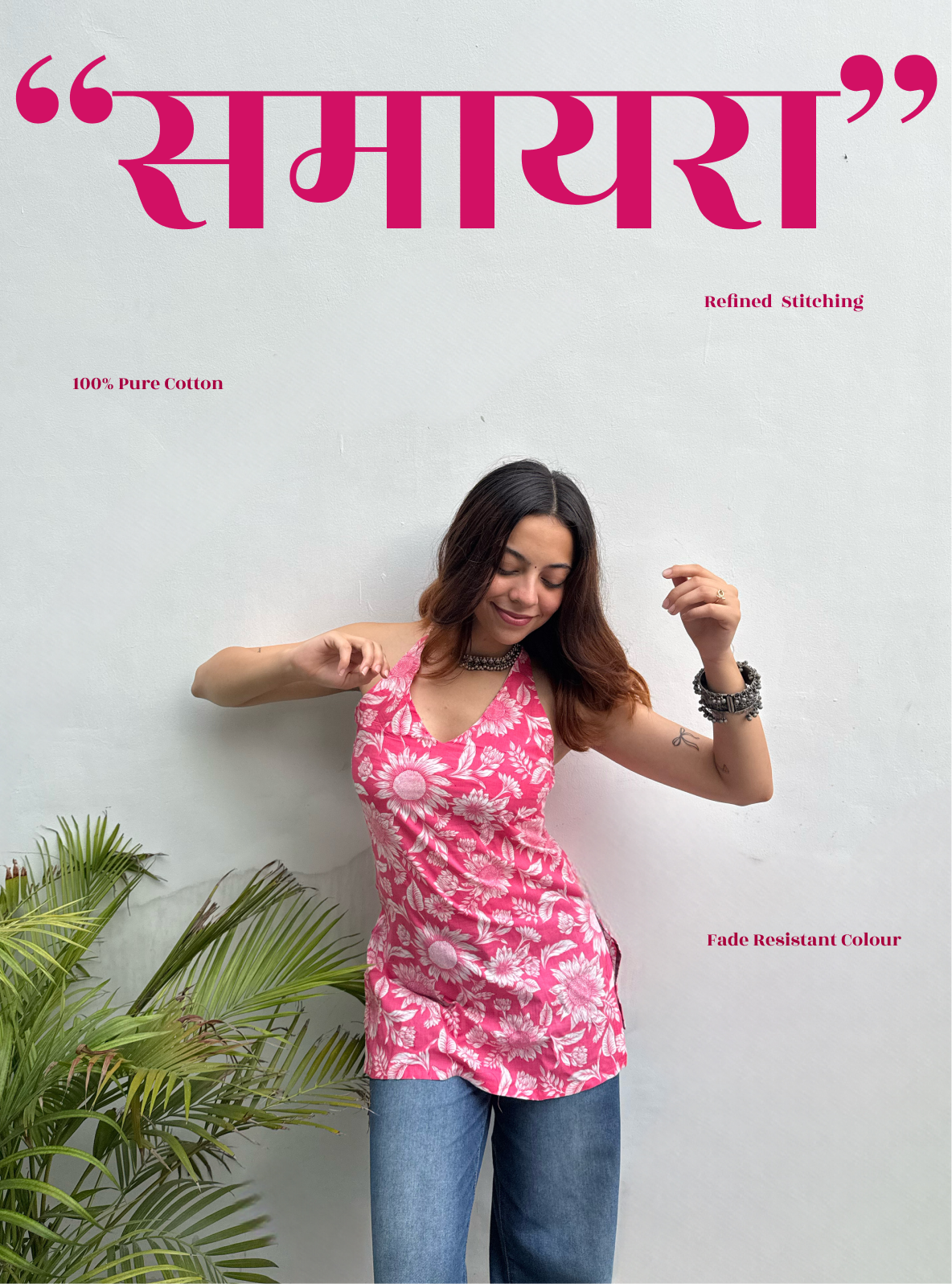 Samayra Halter Neck Kurti by Evara