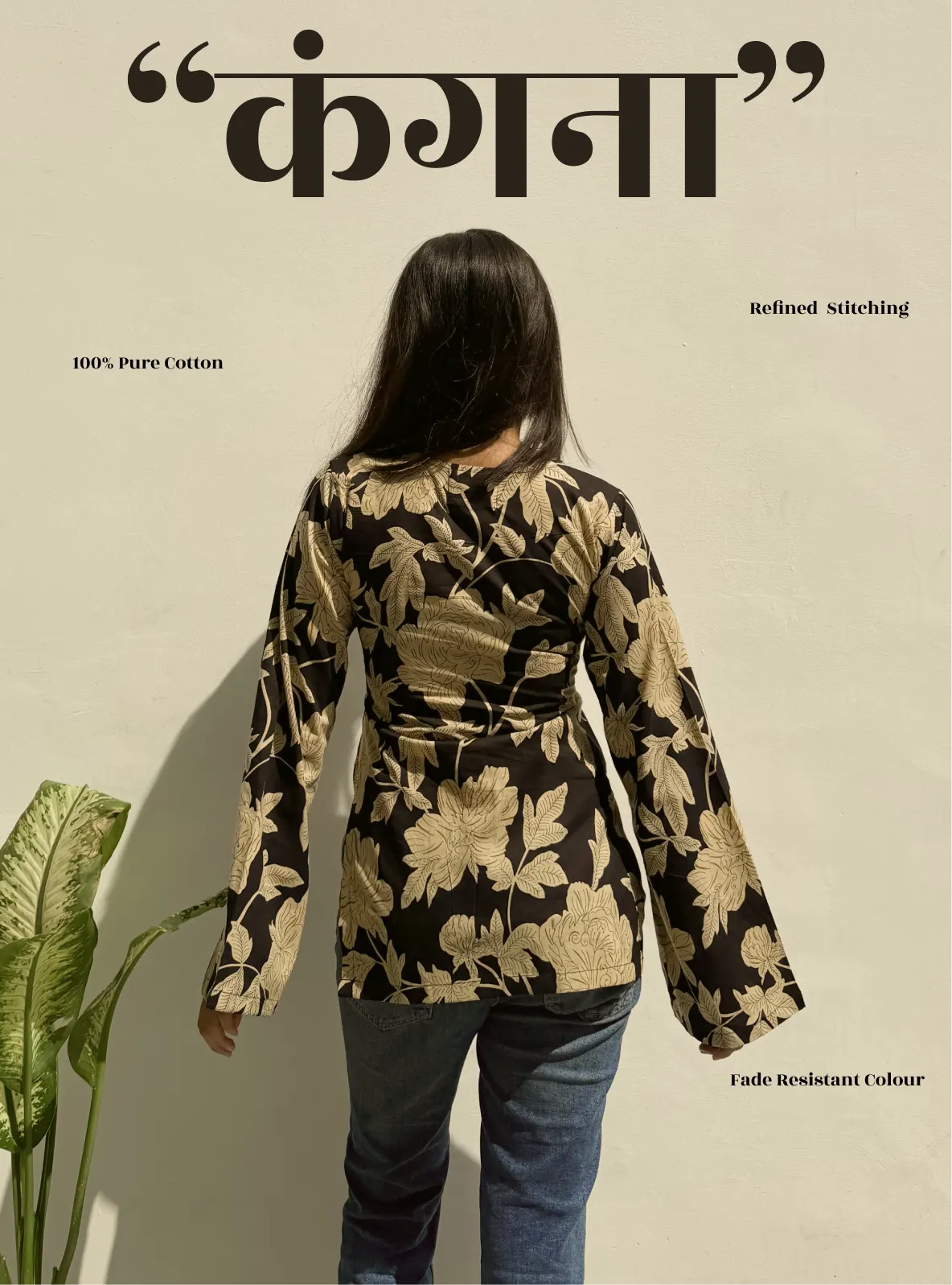 Kangna Bell Sleeves Kurti