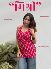 Mishri Halter Neck Kurti by Evara