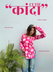 Kandha Cutie Straight Sleeves Kurti by Evara