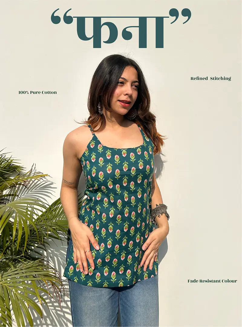 Fanaa Short Sleeveless Kurti