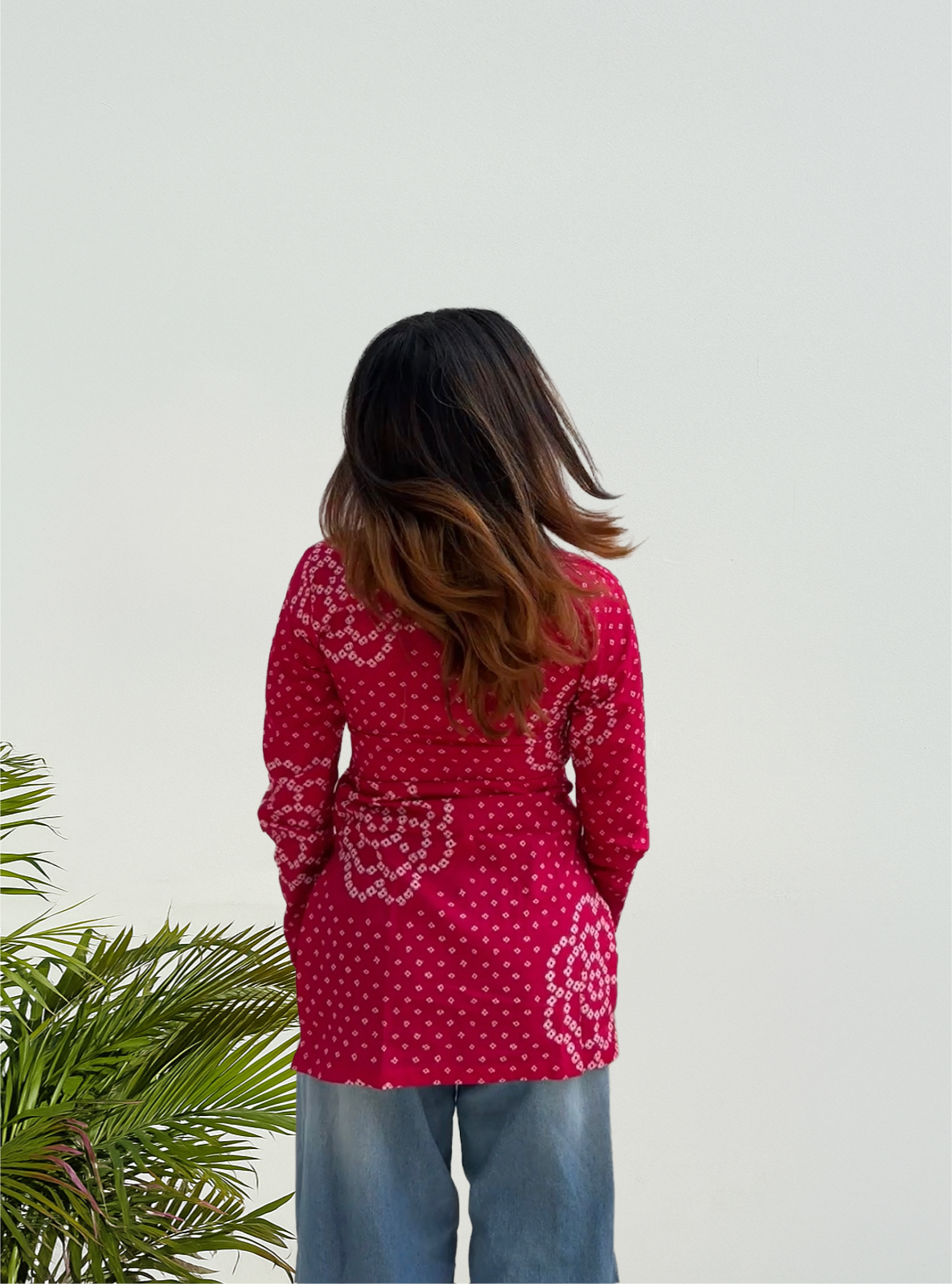 Phoolwari Straight Sleeves Kurti by Evara
