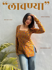 Lavanya Boat Neck Kurti by Evara