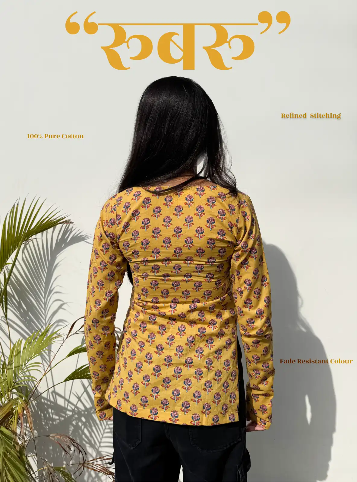 Rubaru Square Neck Kurti