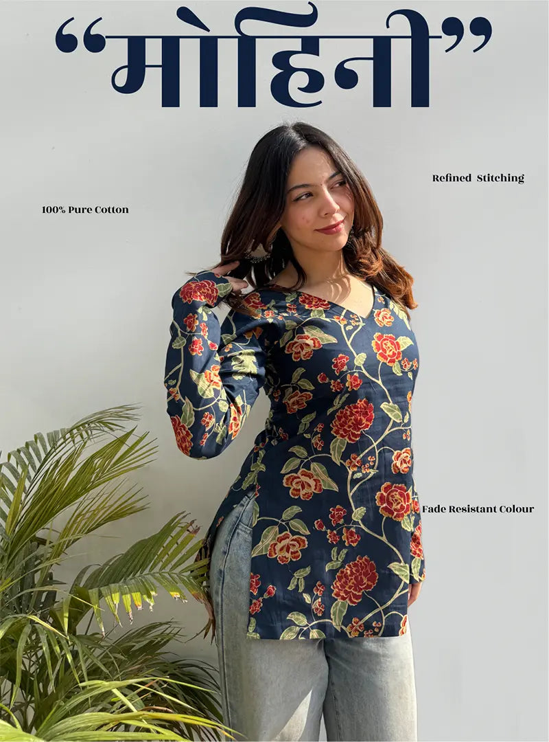 Mohini Straight Sleeves Kurti by Evara