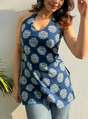 Aamna Halter Neck Kurti by Evara