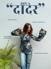 Daadar Diva Bell Sleeves Kurti by Evara