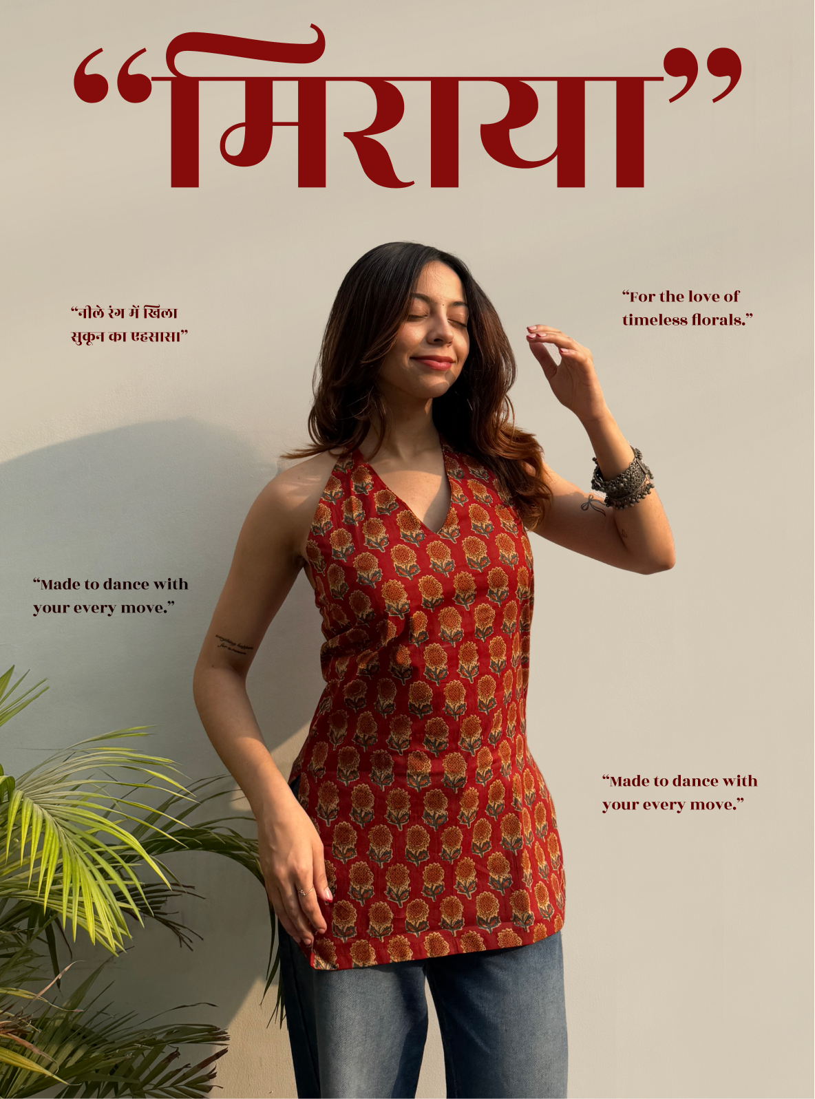 Meraya Halter Neck Kurti by Evara