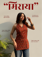 Meraya Halter Neck Kurti by Evara