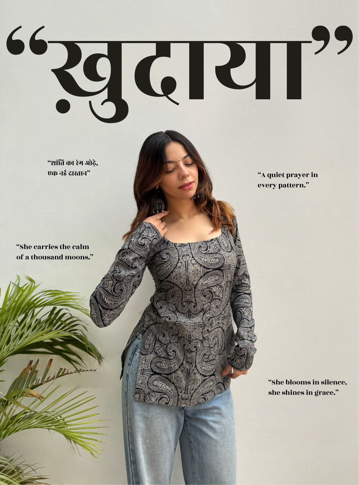 Khudaya Straight Sleeves Kurti by Evara