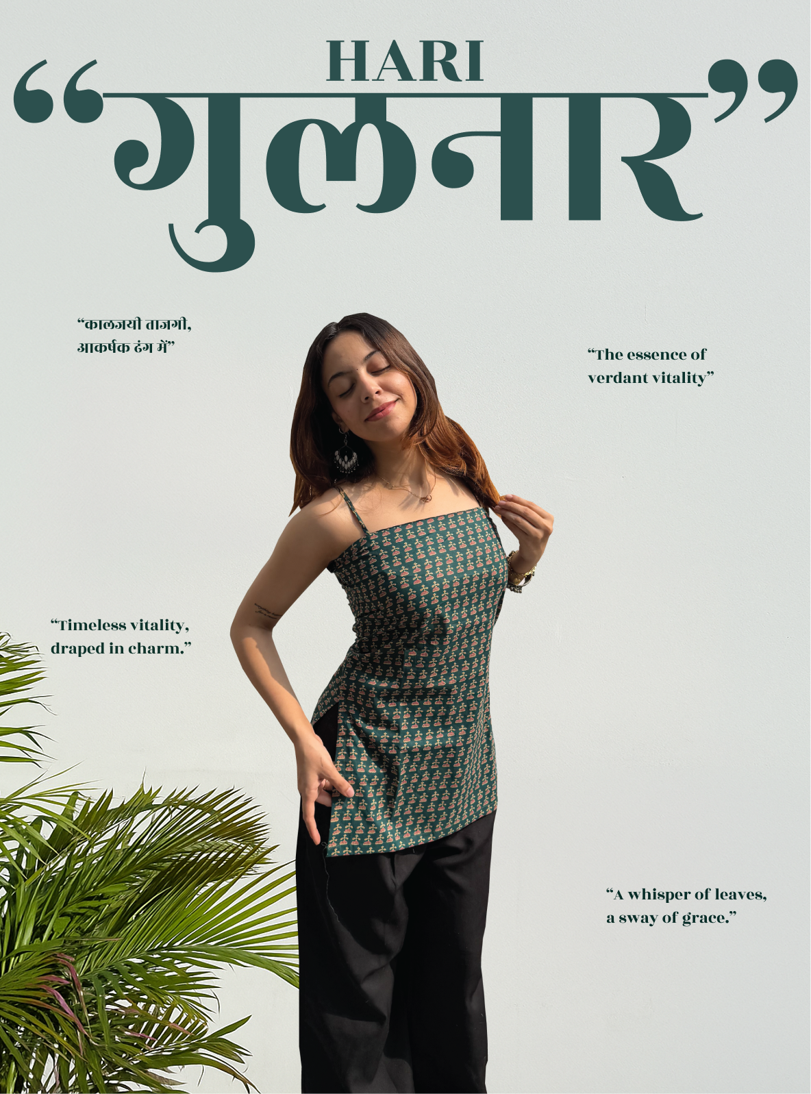 Hari Gulnaar Short Kurti by Evara