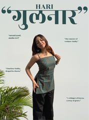 Hari Gulnaar Short Kurti by Evara