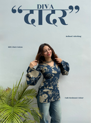Daadar Diva Bell Sleeves Kurti by Evara