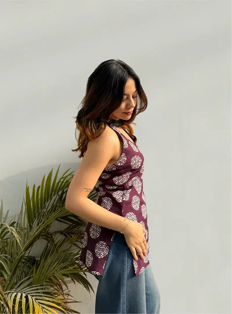 Billo Halter Neck Kurti by Evara