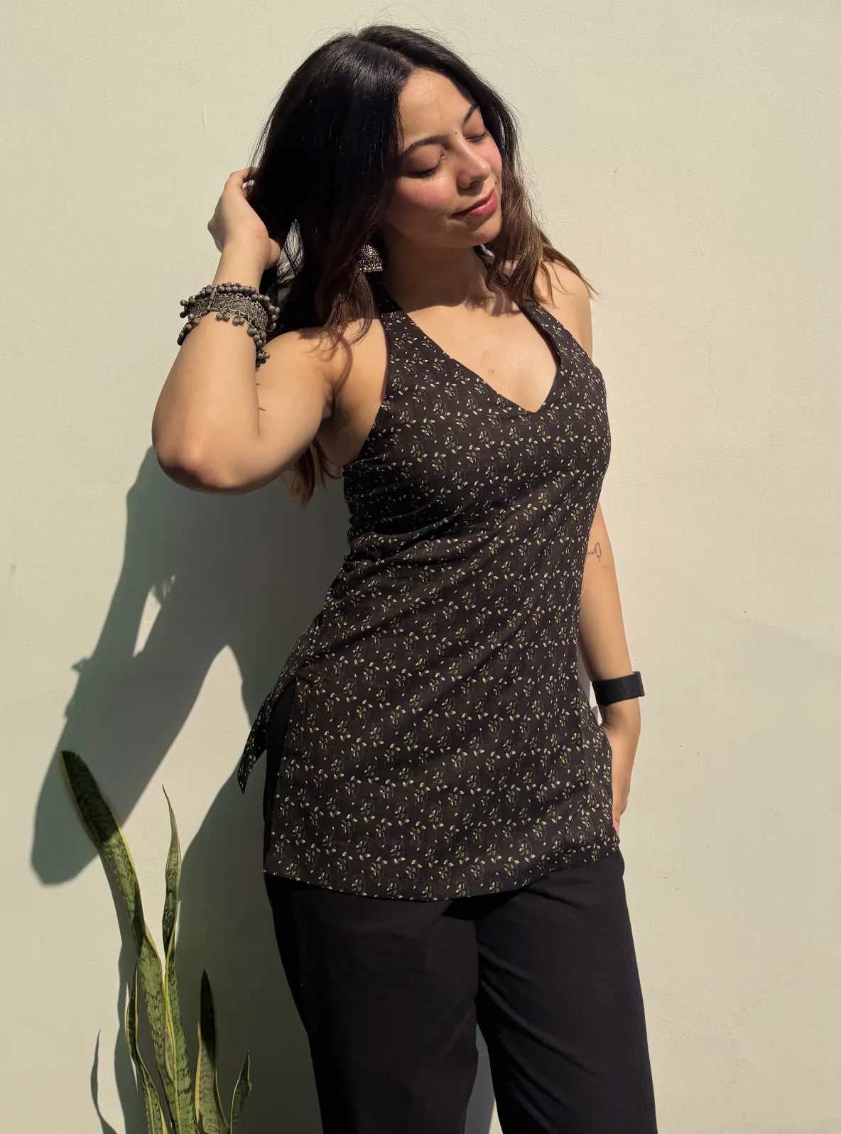 Preet Halter Neck Kurti