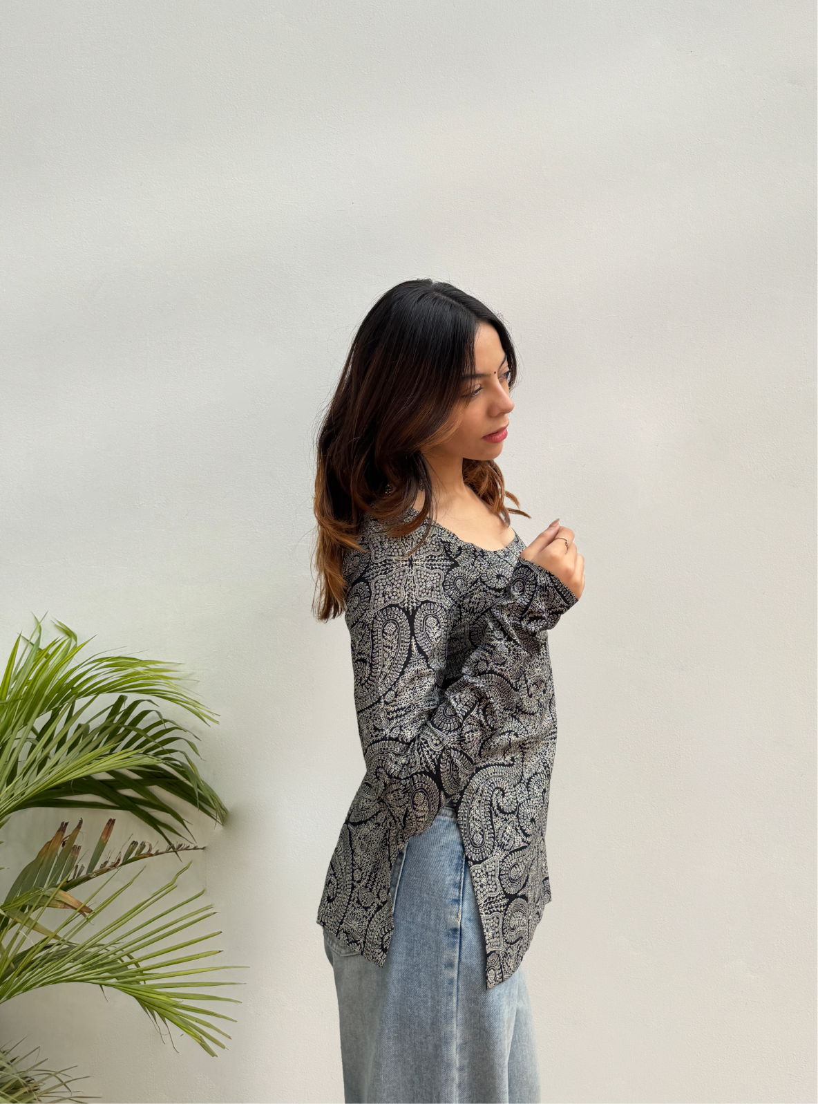 Khudaya Straight Sleeves Kurti by Evara