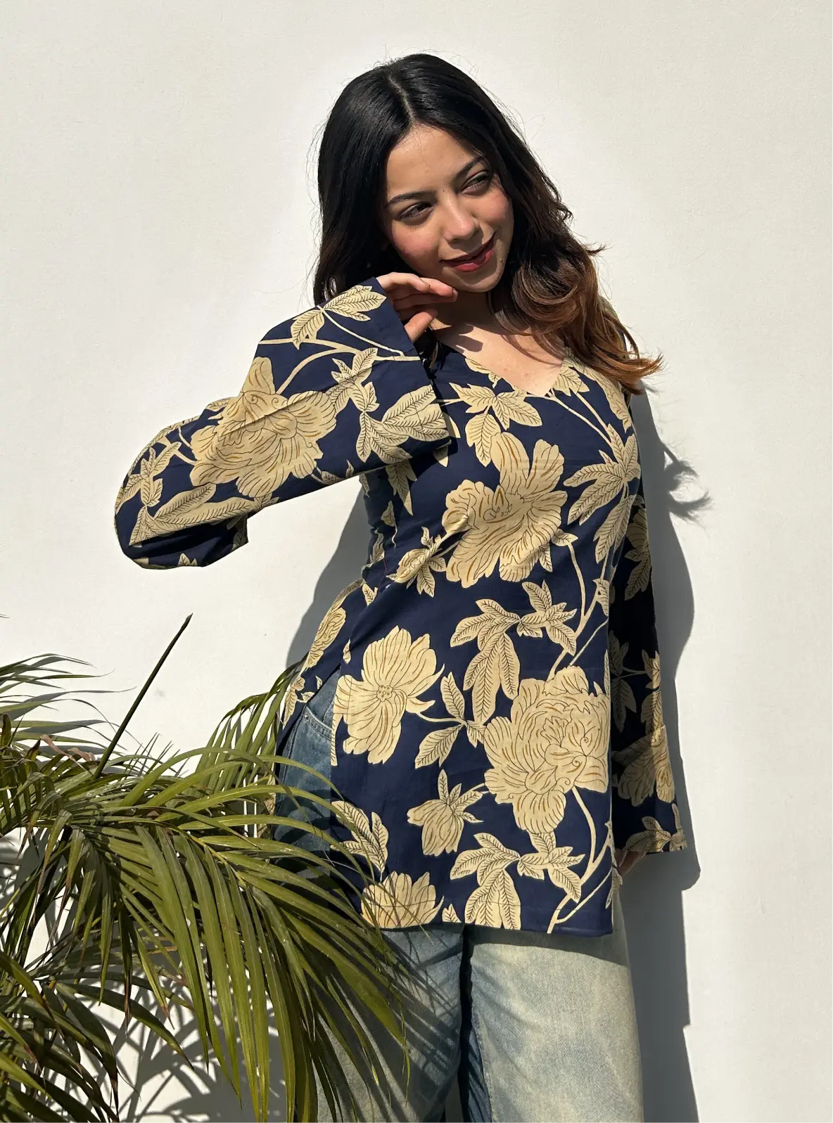 Raina Bell Sleeves Kurti