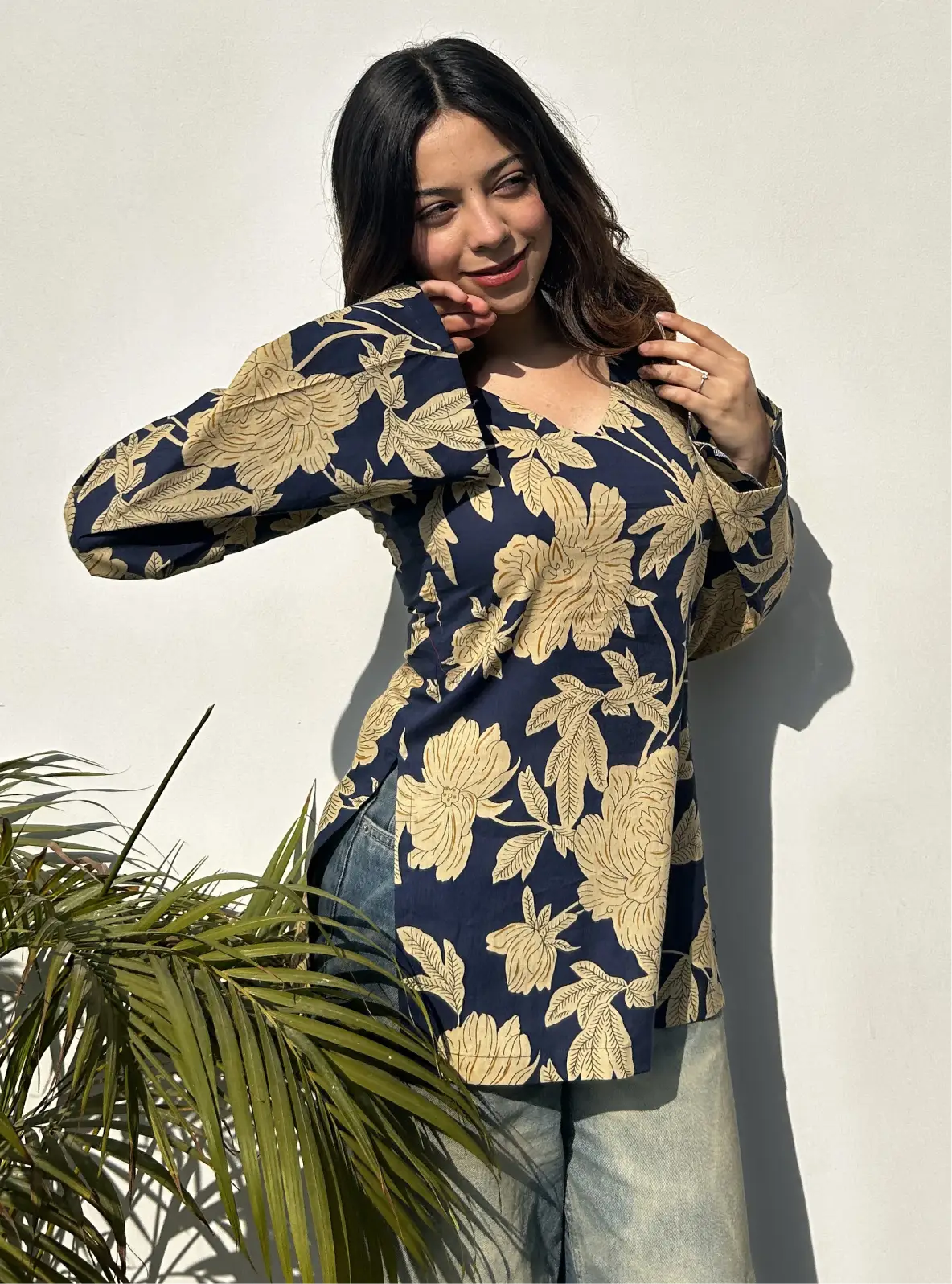 Raina Bell Sleeves Kurti