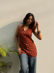 Meraya Halter Neck Kurti by Evara