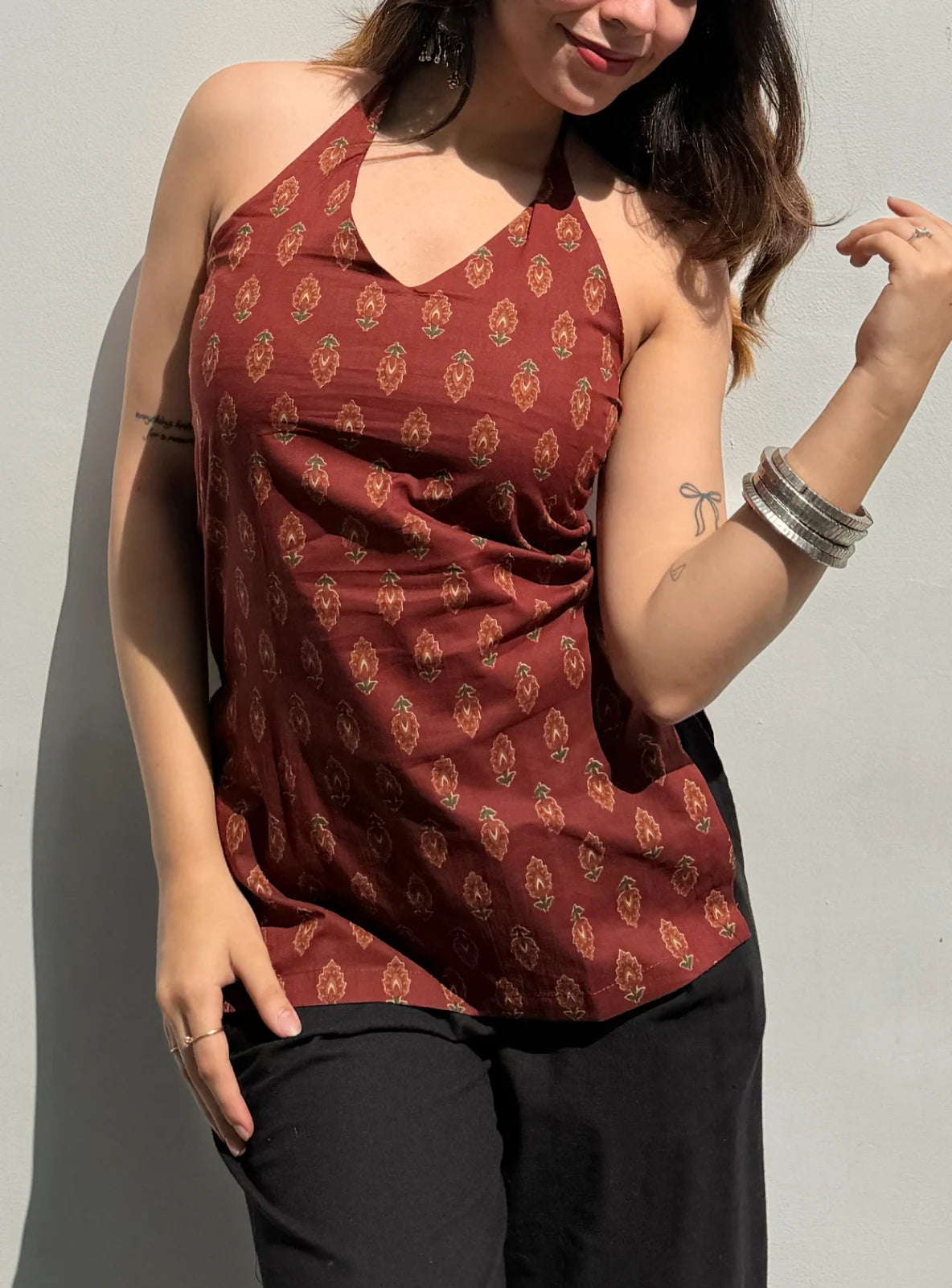 Rumi Halter Neck Kurti