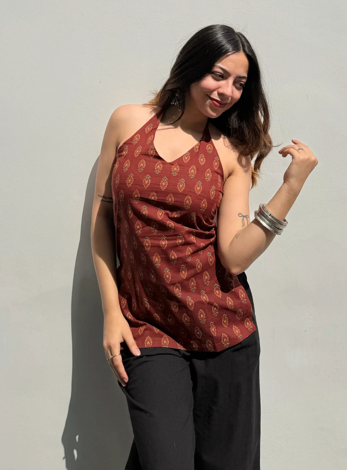 Rumi Halter Neck Kurti