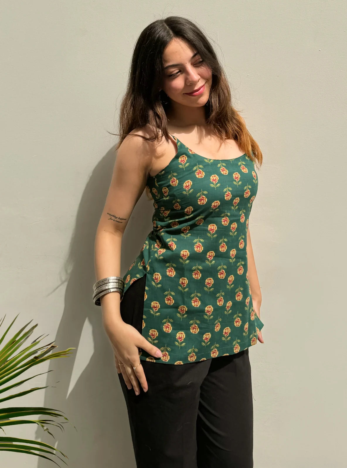 Revti Short Sleeveless Kurti