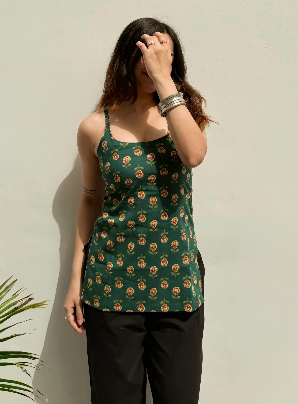 Revti Short Sleeveless Kurti